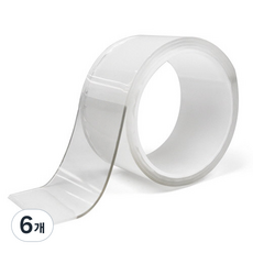 PnStore 防滑凝膠型強力雙面膠帶 50mm x 1m, 6個, 透明