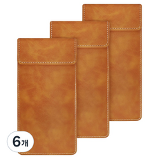 磁吸式帳單夾, 6個, 棕色