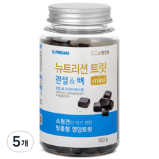포켄스 강아지 뉴트리션 트릿 미니 영양제, 180정, 뼈/관절강화, 5개