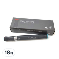 알파색채 디자인마카낱색 B115 Cyan, 1색, 18개