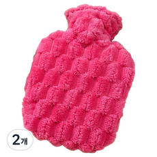 포켓마스터 냉온 찜질팩 주머니 로즈핑크 1L, 2개