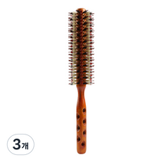 스피드엔틱 전문가용 모 브러쉬 뿌리볼륨 대왕롤빗 2호, 혼합색상, 3개