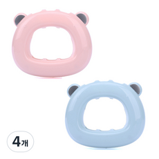 River Green吸附式熊熊牙刷架, 隨機出貨, 4個