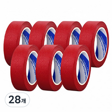 OON 마스킹 테이프 빨간색 20mm, 28개