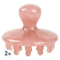 Dennel 頭部頭皮指壓刮痧按摩器, 粉紅色, 2個