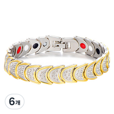 헬스플러스 4 in 1 게르마늄 반달 건강팔찌, 6개