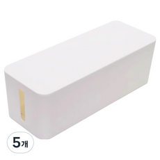 멀티탭 케이블 전선 정리함, 5개, 화이트