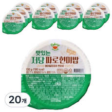 바비지요 맛있는 저당 파로 현미밥, 130g, 20개