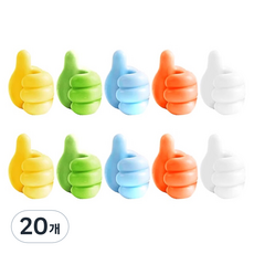 Polar獨特桌上型電線固定夾, 20個, 隨機出貨