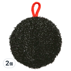 SANBELM 水槽清潔海綿, 尺寸約寬10x高10x厚1.5cm, 1顆, 2個