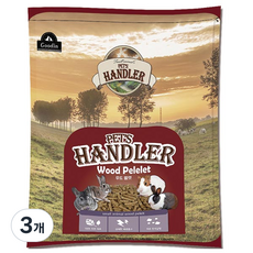 펫츠핸들러 레드파인 우드펠렛 베딩, 3개, 3.5kg