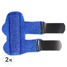 글로벌픽 스포츠 고정 압박 손가락보호대 블루, 2개