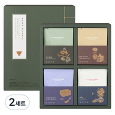 쌍계명차 일상다완 한차실록, 전통차 4종 + 쇼핑백, 2세트