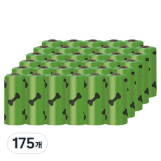 딩동펫 반려동물 파우 배변봉투 풉백, 혼합색상, 15개입, 175개