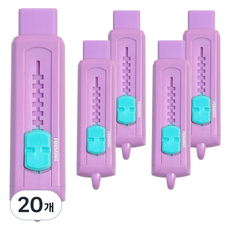 泡沫滑動橡皮擦, 紫色, 20個