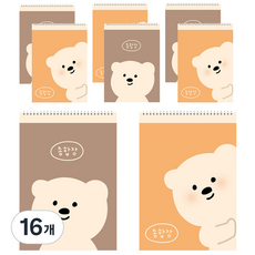 아트모아 문곰 종합장 50매, 혼합색상, 16개