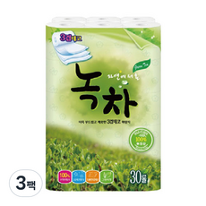 幸福S&P來自自然的綠茶3層衛生紙 25m, 30件, 3個