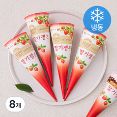 복음자리 딸기잼 콘 (냉동), 150ml, 1개입, 8개