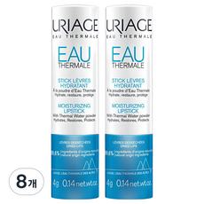 유리아쥬 오 떼르말 스틱 레브르 립밤, 무색, 4g, 8개