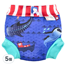 close Pop in 嬰兒尿布褲 游泳用, 束口設計安心防漏，腰部束帶完美貼合，彈性材質溫暖親膚, M, 5件