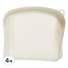 셰프토프 둥근 실리콘 지퍼백, 중, 1개입, 4개