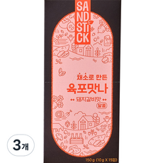 SANDSTICK Hanul蔬菜製造的肉乾 味道不錯 烤排骨口味 15入, 150g, 3個