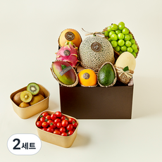 올프레쉬 과일소믈리에 제철과일 혼합선물 친환경 포장 4호 + 고급 보자기 + 선물용 가방, 5.1kg, 2세트