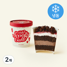 빌리엔젤 파인트 딸기 요거트 초코 케이크 (냉동), 200g, 2개