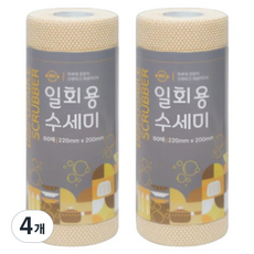 拋棄式菜瓜布, 4個, 60入, 單一顏色