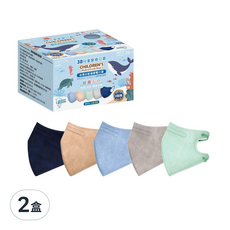 SOFCON 舒膚康 崇淮醫療用口罩 未滅菌 男童, 50片, 混合顏色, 2盒