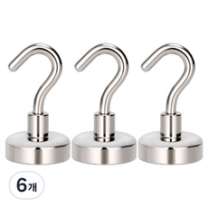 Lala工房 釹超強力掛鉤磁鐵 32mm, 6個, 單一顏色