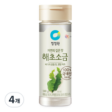 청정원 해초소금, 140g, 4개