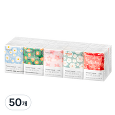 Tamsaa 口袋面紙 3層, 50個, 10入