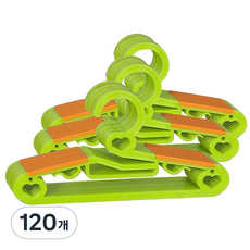 Decor's in Heart 防滑兒童衣架, 綠色, 120件
