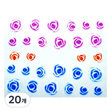 Nolland XF 指甲貼紙 花朵標記 美甲搭檔, 20個