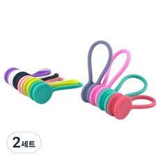 Ontree磁吸矽膠束線帶 10種組, 2組, 混色