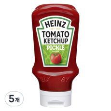 HEINZ 亨氏 酸黃瓜番茄醬, 5個, 460g