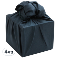 91 640 絲綢單層包袱巾 45 x 45 cm, 藍綠色, 4入