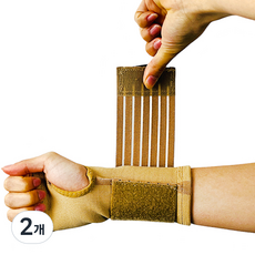 어썸드로우 일체형 엄지손가락 손목 테이핑 보호대 양손 세트, 2개, 스킨