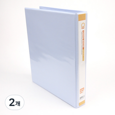 Alpha mall 透明O型環活頁夾 A4 3孔 3cm, 混合顏色, 2個