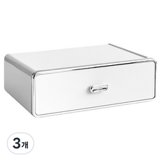 데미무드 다용도 스택 정리함, 화이트, 3개