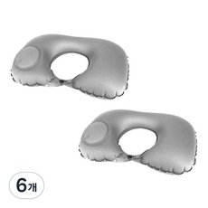 앤티스 차량용 이지펌핑 에어 목쿠션, 그레이, 6개