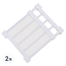 MONACO OLIVE 寬度可調壓縮置物架, 白色, 2個