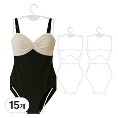 HANEE 大型比基尼泳衣衣架, 15個, 白色