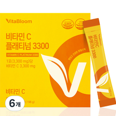 비타블룸 비타민C 플래티넘 3300 60p, 198g, 6개