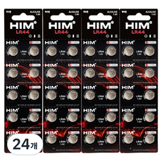 힘 1.5V LR44 코인건전지, 10개입, 24개