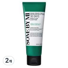 SOME BY MI AHA BHA PHA 30 DAYS奇蹟抗痘潔面乳, 2個, 100ml