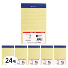 OXFORD 리갈패드 A5, 노랑, 40매, 24개