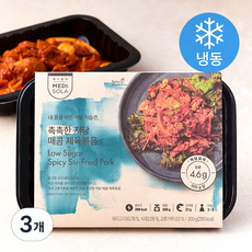 메디쏠라 촉촉한 저당 매콤 제육볶음 (냉동), 300g, 3개