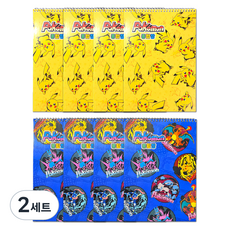 포켓몬스터 스프링 종합장 블루 4p + 옐로우 4p 세트, 2세트, 블루, 옐로우